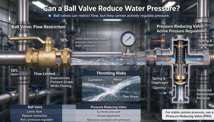 Can a Ball Valve Reduce Water Pressure Can a Ball Valve Reduce Water Pressure